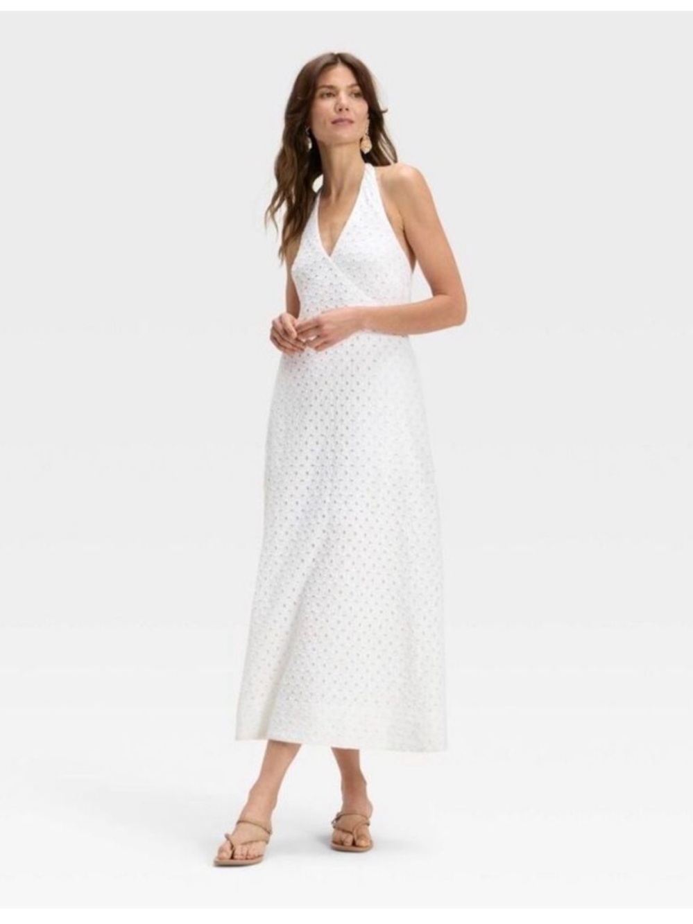 A new day women's maxi eyelet dress- NWT SMALL